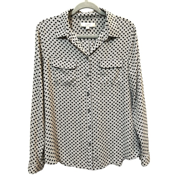 Loft Button Down Blouse - Picture 1 of 4